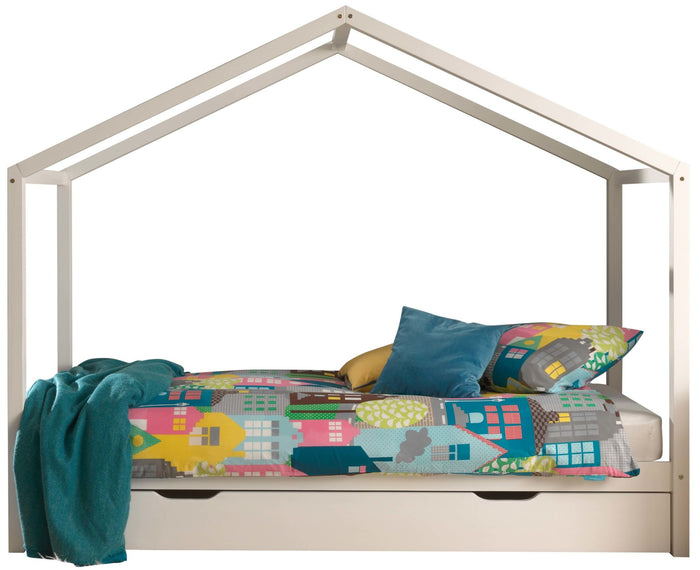 Vipack Dallas Huisbed met Slaaplade 90x200 cm Wit