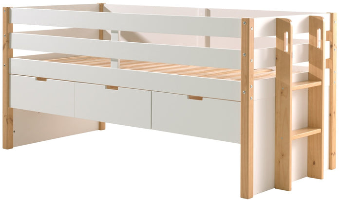 Vipack Margrit Kajuitbed met 3 Lades Wit