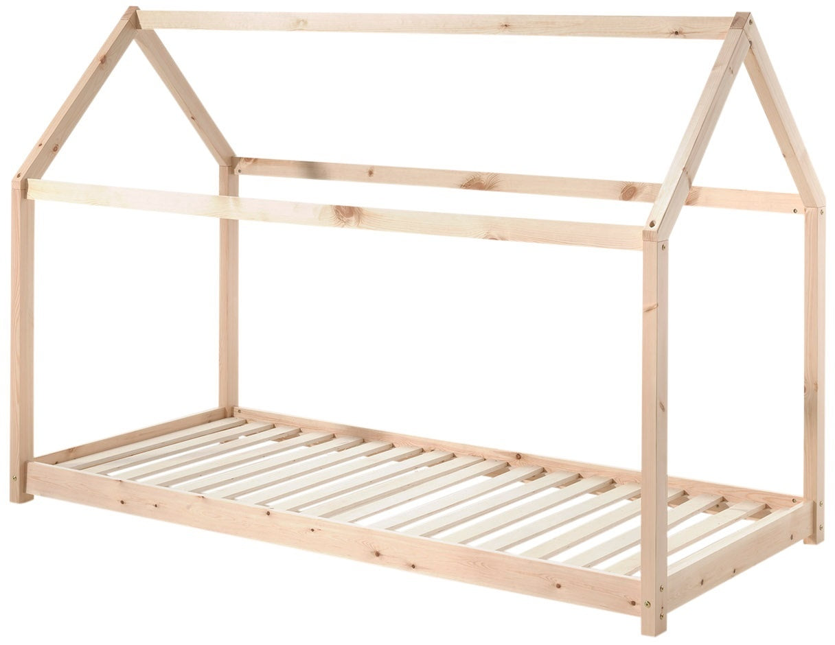 Vipack Cabane Bed 90 x 200 cm Naturel