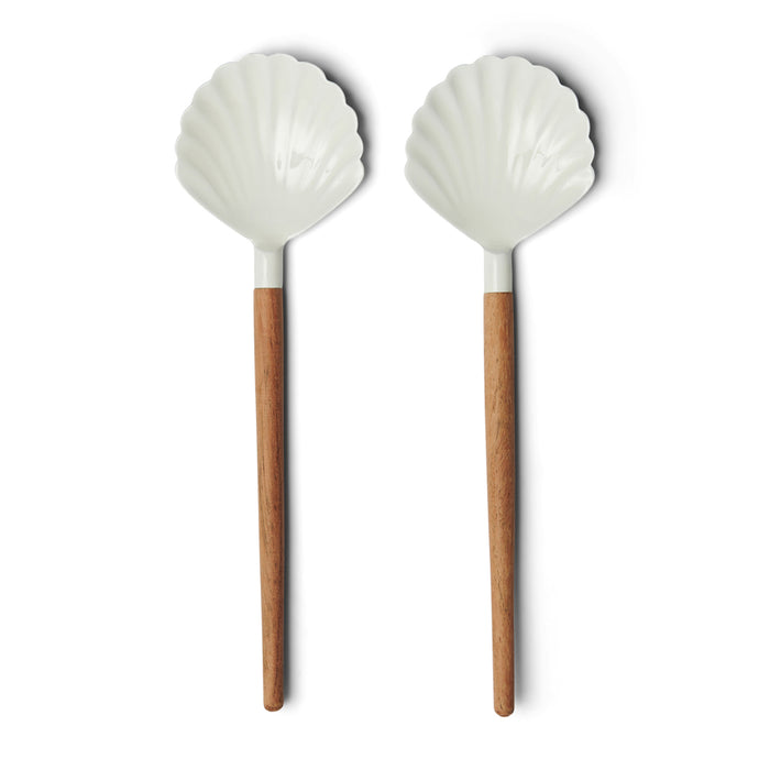 Riviera Maison saladebestek 2 stuk, Saladecouvert Schelp - Beach Shell