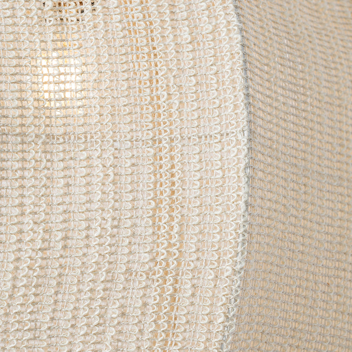 QAZQA Oosterse hanglamp naturel stof 46 cm - Rob