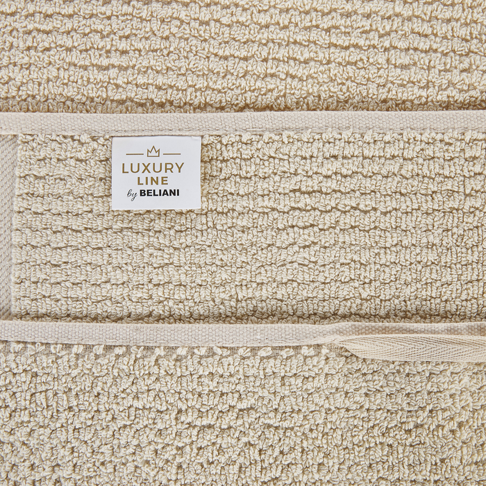 Beliani - ATIU - Handdoek set van 9 - Beige - Katoen