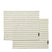 Riviera Maison Placemat set Katoen gestreept - Striped - Zwart |Wit