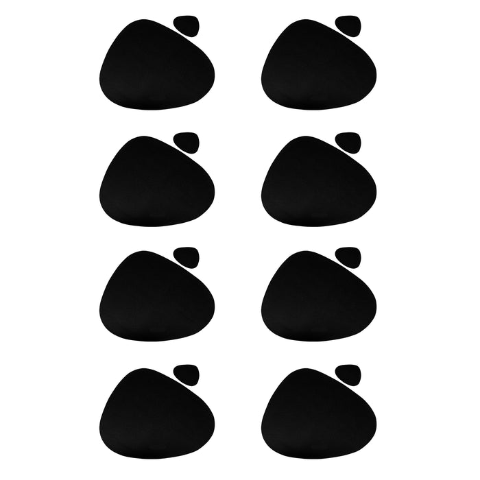 Krumble Placemat set design - 8 stuks - Zwart