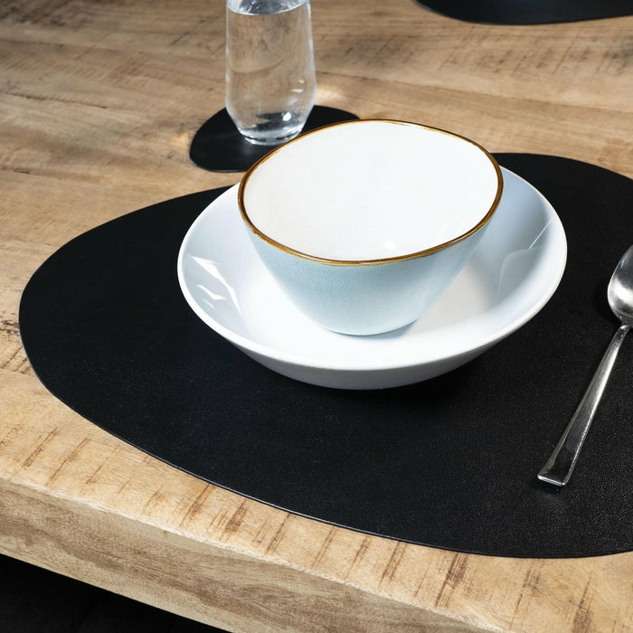 Krumble Placemat set design - 8 stuks - Zwart