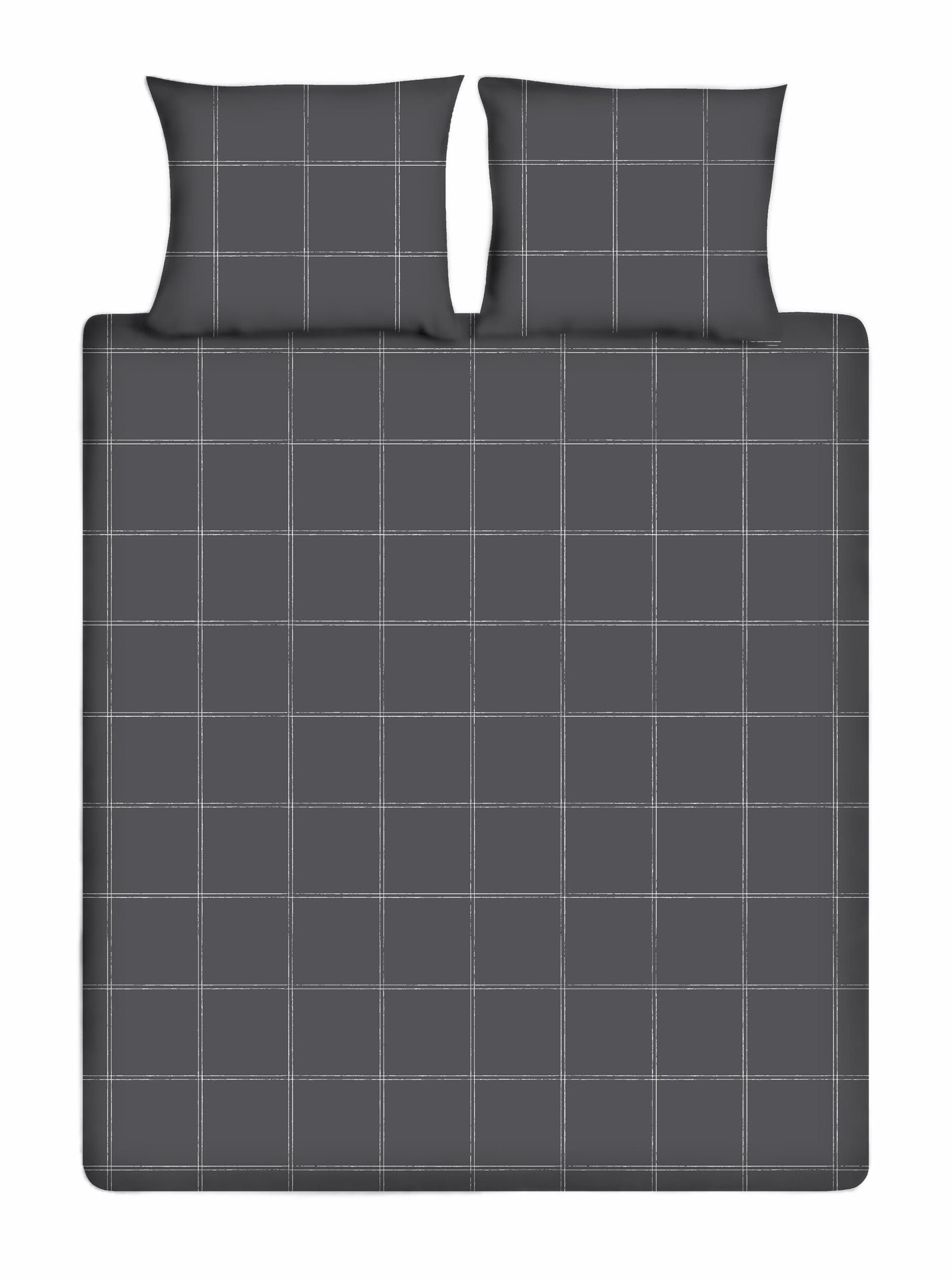 Ten Cate Katoenen Dekbedovertrek - 240x200|220 cm - Louis Antraciet