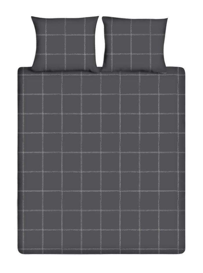 Ten Cate Katoenen Dekbedovertrek - 240x200|220 cm - Louis Antraciet