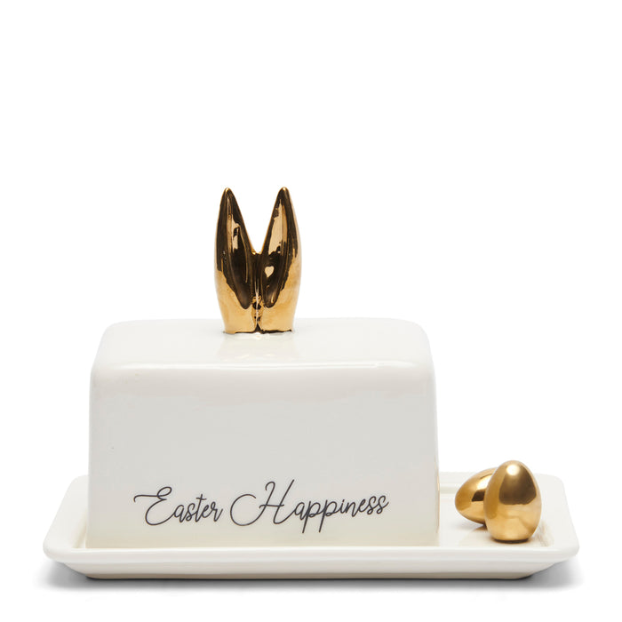 Riviera Maison Botervloot met deksel, paashaas - Easter Happiness
