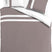 Dekbedovertrek stripe - Egyptisch katoen - 140x200 - taupe|wit