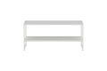 Hioshop Staal salontafel 101,6x43,2cm wit.