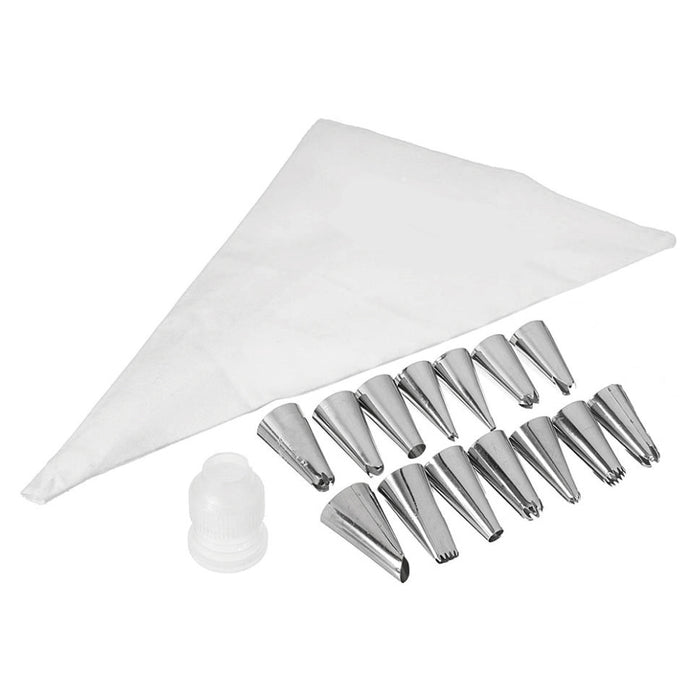 Krumble Slagroom spuitzak met 14 verschillende spuitmondjes