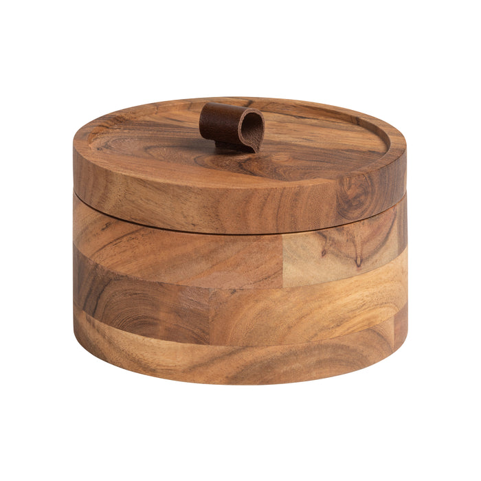 WOOOD Novan Opbergpot - Acacia hout - Natural - 9x15x15