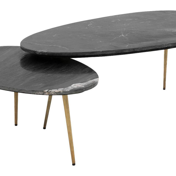 Goossens Salontafel Enzo in Donker marmer