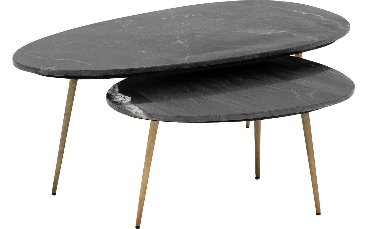 Goossens Salontafel Enzo in Donker marmer