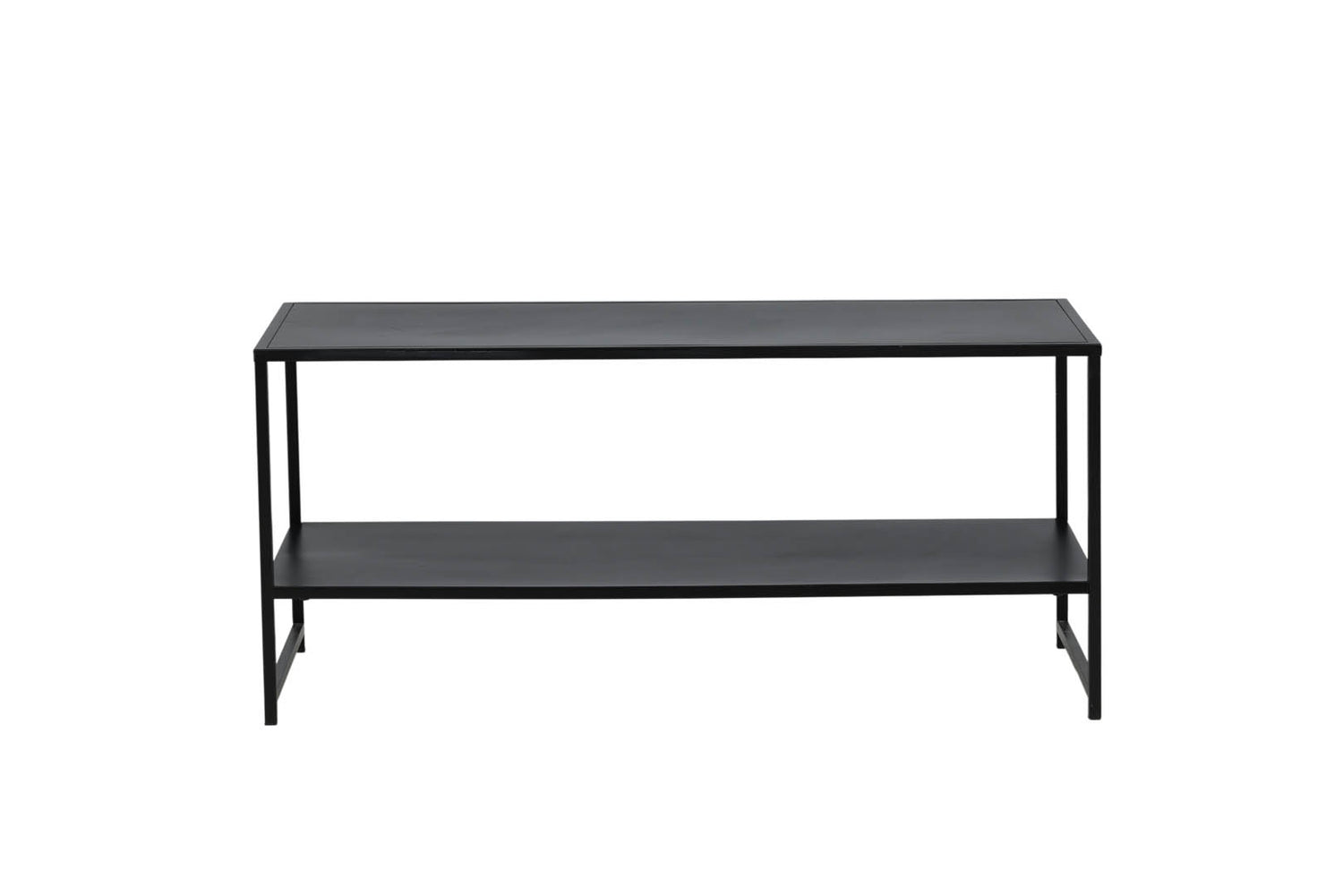 Hioshop Staal salontafel 101,6x43,2cm zwart.