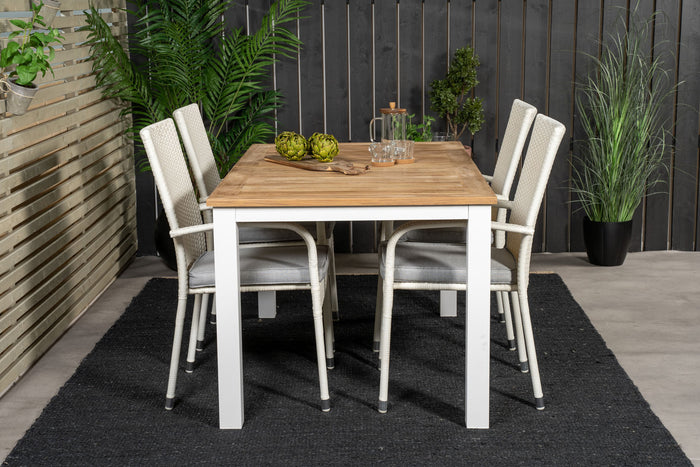 Venture Home Anna Eetkamerstoel 64 x 95 x 55 - Wit - 2-pack