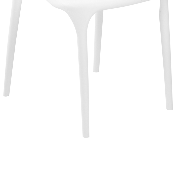 Beliani - GUBBIO - Eetkamerstoel set - Wit - Polypropyleen