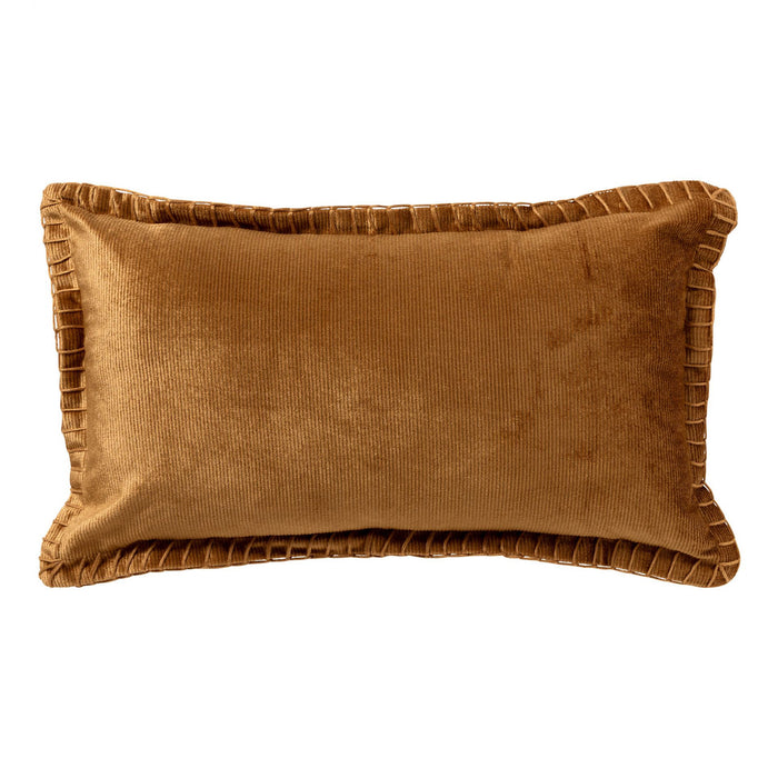 Velvet Kussen Gold Brown – Bruin|Goud 30 x 50 cm (incl. vulling)