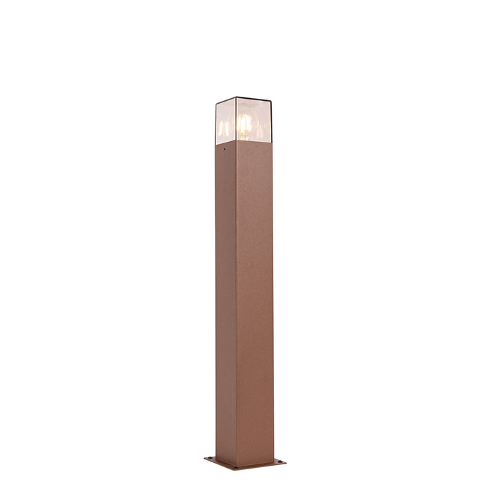 QAZQA Industriële staande buitenlamp roestbruin 70 cm IP44 - Denmark