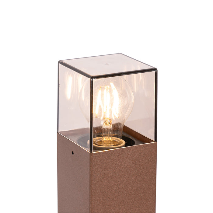 QAZQA Industriële staande buitenlamp roestbruin 70 cm IP44 - Denmark