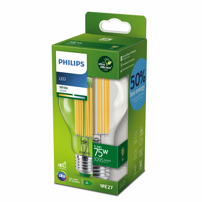 Philips LED Ultra Efficient filament lamp helder niet dimbaar - E27 A…