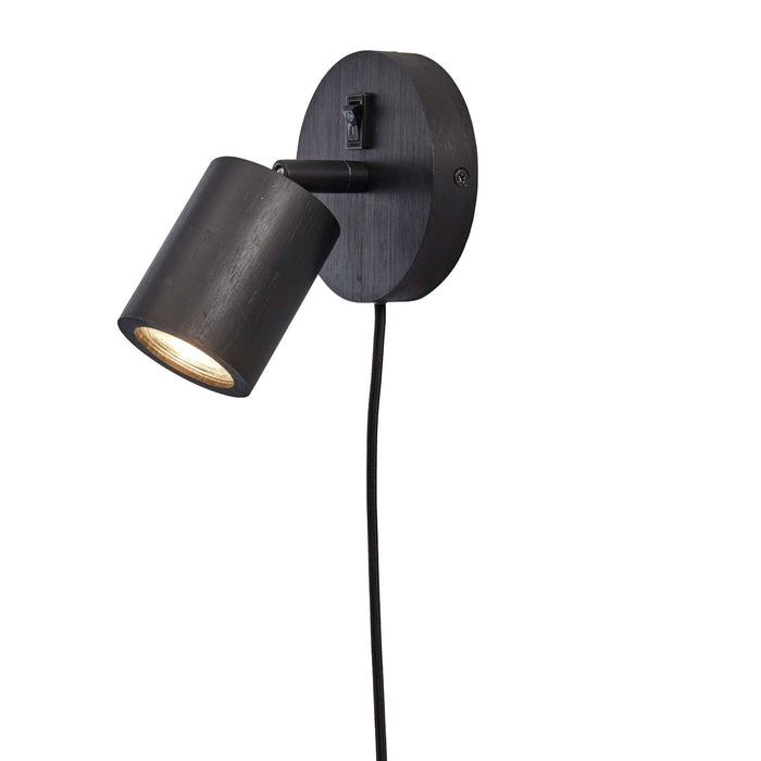 GOOD&MOJO Wandlamp Java - Bamboe Zwart - Ø12cm