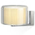 Marset Mercer A wandlamp naturel geribbeld katoen