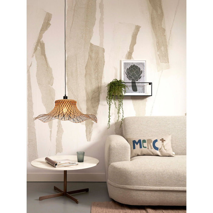 GOOD&MOJO Hanglamp Ibiza - Bamboe|Zwart - 65x65x20cm