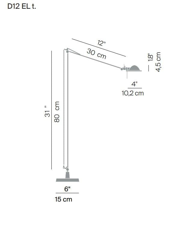 Luceplan Berenice vloerlamp aluminium
