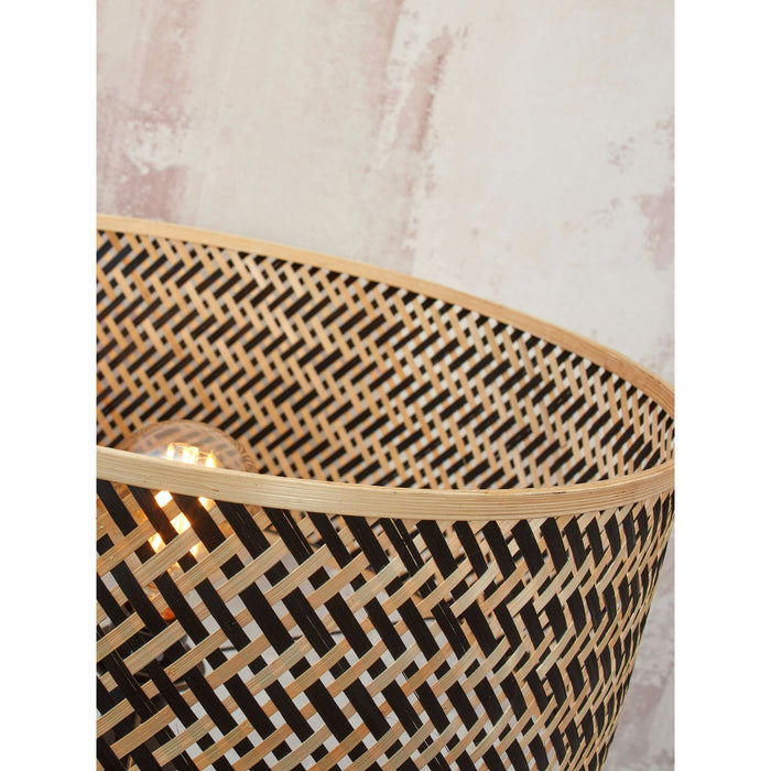 GOOD&MOJO Vloerlamp Java - Bamboe|Zwart - Ø50x158cm