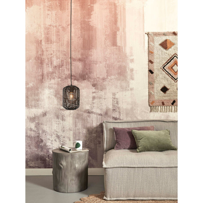 GOOD&MOJO Hanglamp Tanami - Rotan Zwart - Ø18x25cm