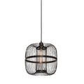 GOOD&MOJO Hanglamp Hokkaido - Bamboe Zwart - Ø25cm