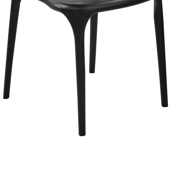 Beliani - GUBBIO - Eetkamerstoel set - Zwart - Polypropyleen