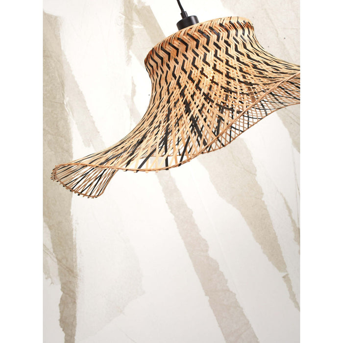 GOOD&MOJO Vloerlamp Ibiza - Bamboe|Zwart - 83x65x176cm