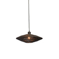 GOOD&MOJO Hanglamp Iguazu - Jute Zwart - Ø40x12cm