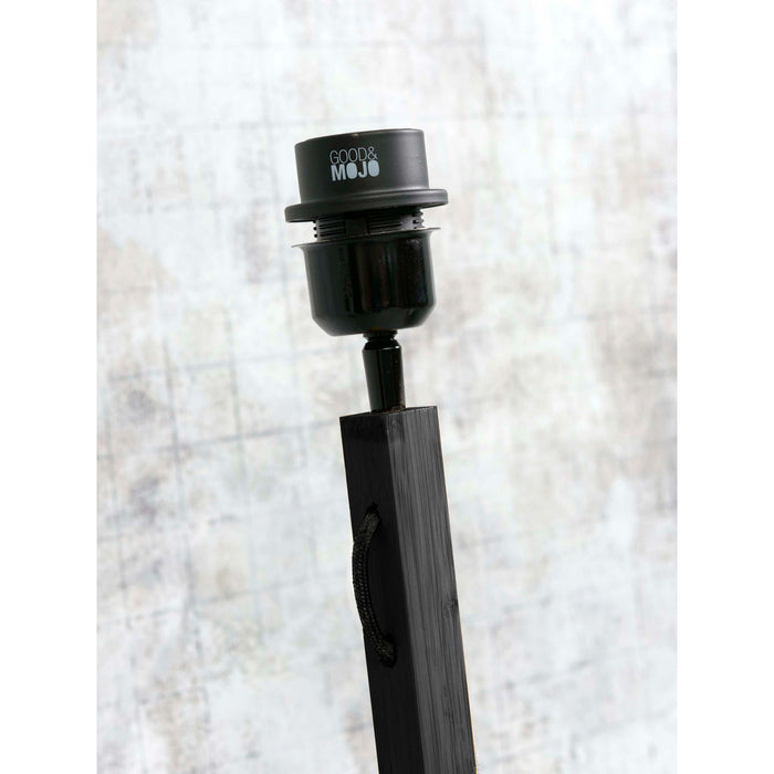 GOOD&MOJO Vloerlamp Java - Bamboe Zwart - Ø50x158cm