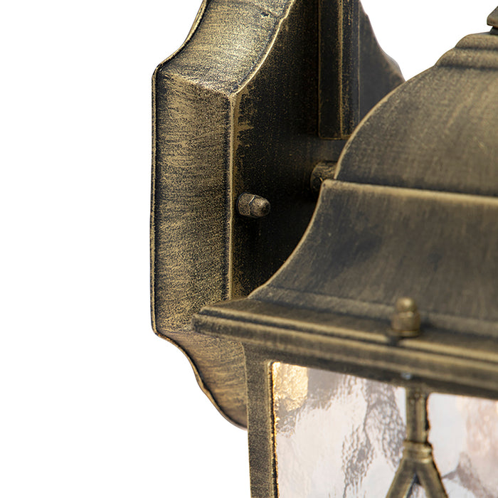 QAZQA Set van 2 romantische buiten wandlantaarns brons - London