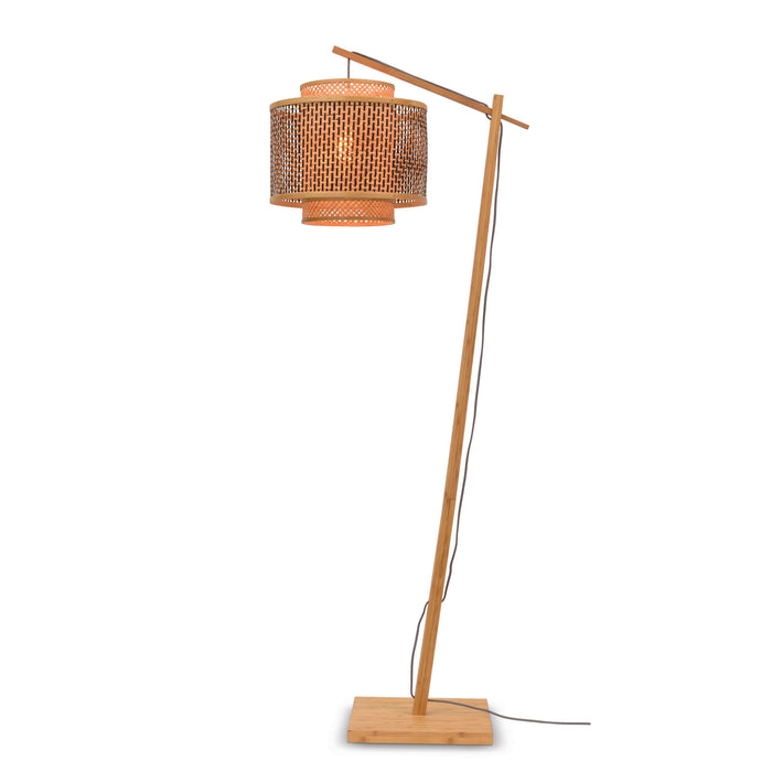 GOOD&MOJO Vloerlamp Bhutan - Bamboe|Zwart - 68x40x176cm