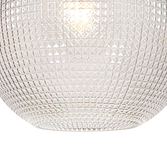 QAZQA Design hanglamp zwart met smoke glas - Chico