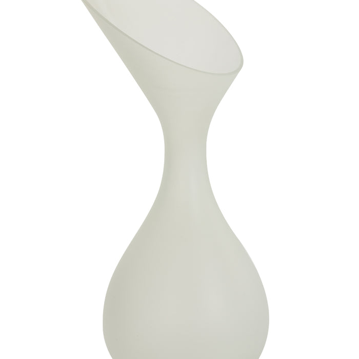 Light & Living Light&living Vaas Ø20x42 cm HERLEY glas mat wit