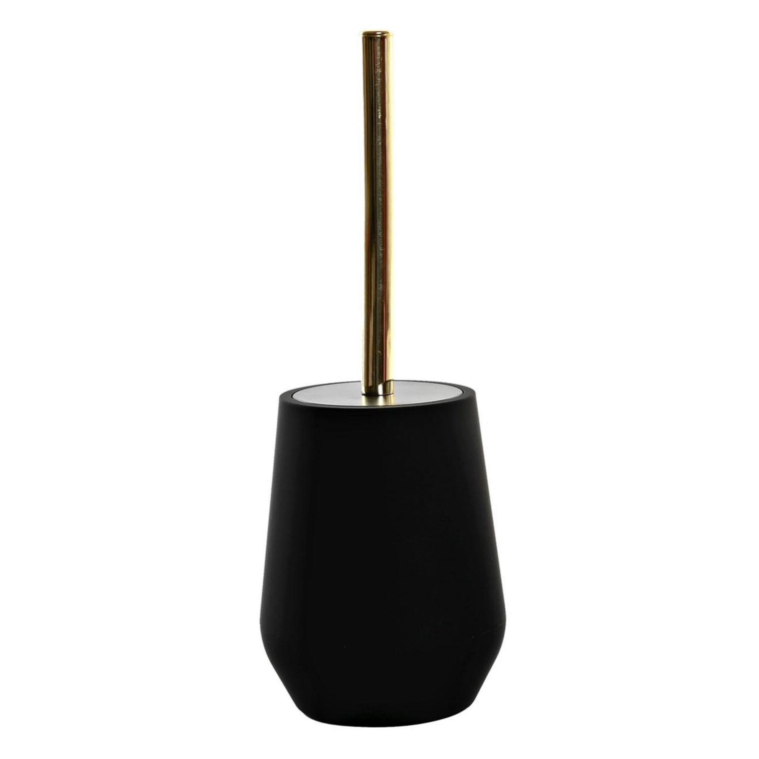 Toiletborstel met houder Nude - Zwart|Goud