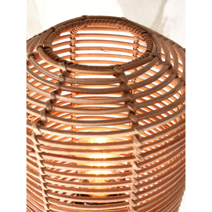 GOOD&MOJO Tafellamp Tanami - Bamboe|Rotan - Ø18cm