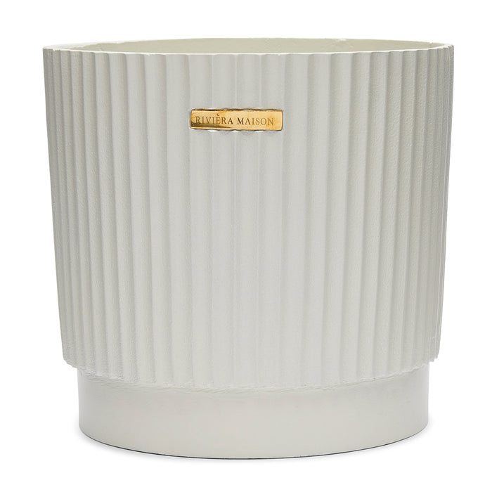 Riviera Maison wijnkoeler mat met ribbel - 5.6L - Myrtos Beach - Wit