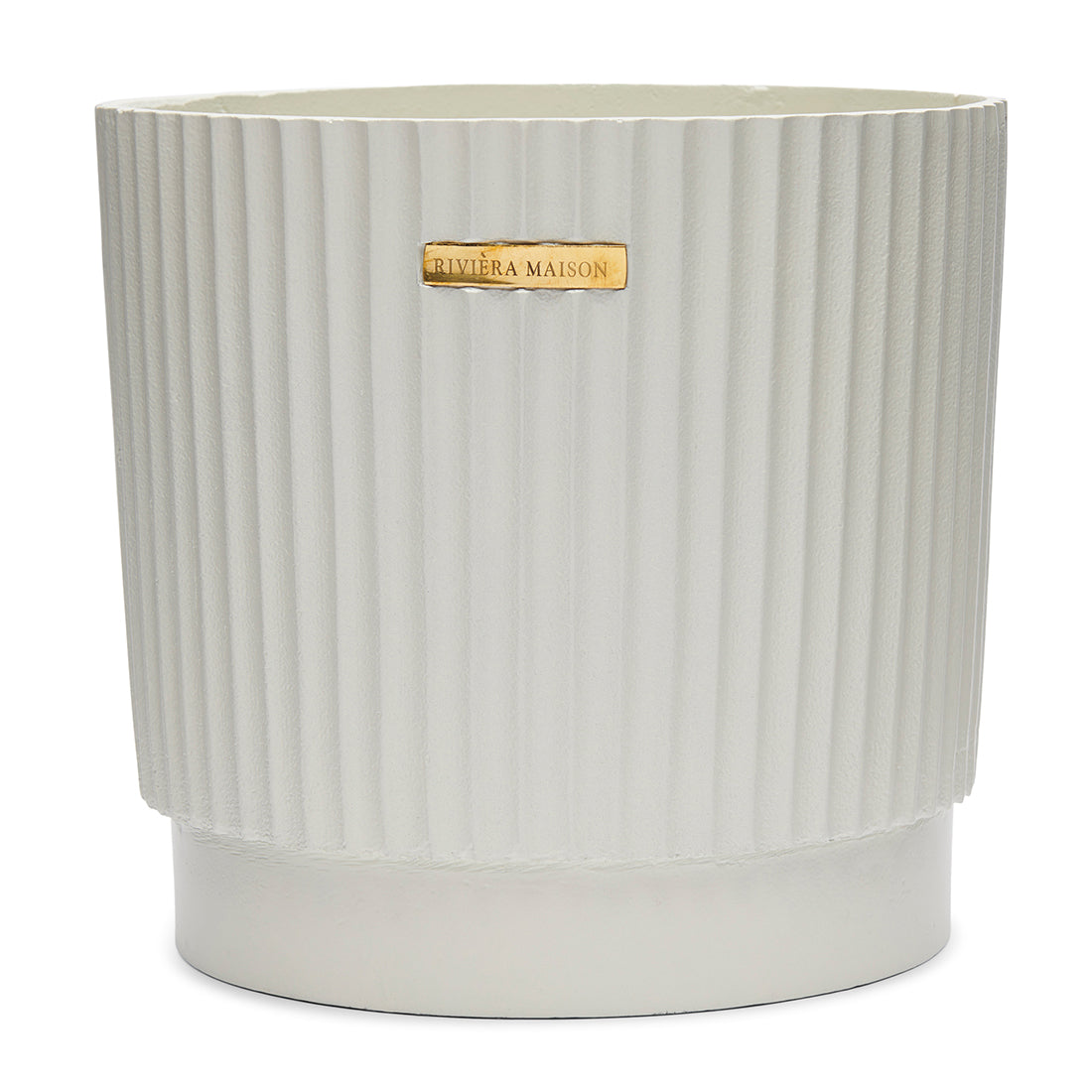 Riviera Maison wijnkoeler mat met ribbel - 5.6L - Myrtos Beach - Wit