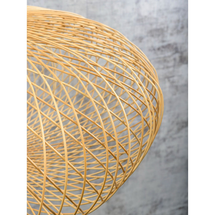 GOOD&MOJO Vloerlamp Cango - Bamboe Wit|Naturel - 36x60x176cm