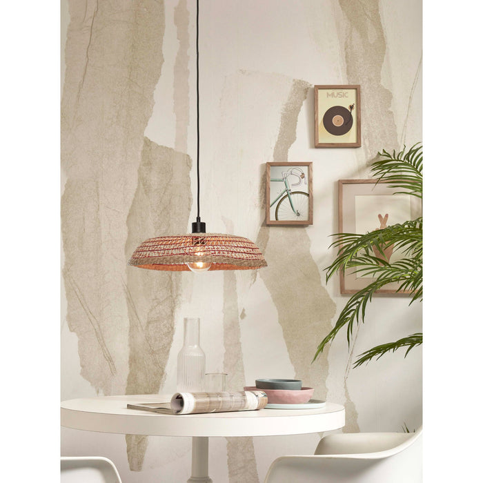 GOOD&MOJO Hanglamp Pantanal - Zeegras|Rood - Ø45cm