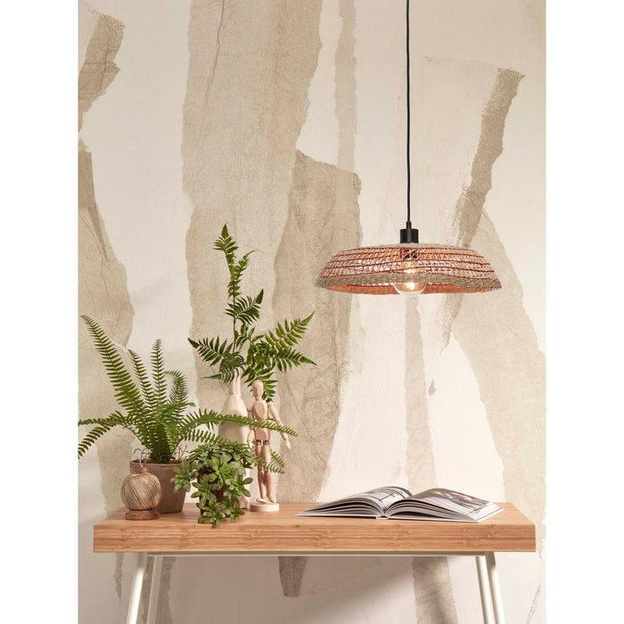 GOOD&MOJO Hanglamp Pantanal - Zeegras|Rood - Ø45cm