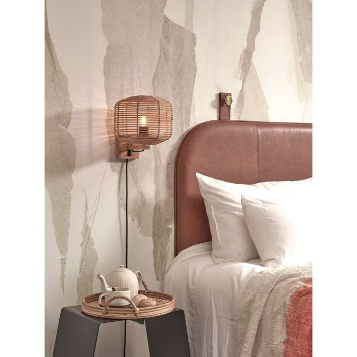 GOOD&MOJO Wandlamp Tanami - Rotan - Ø25cm