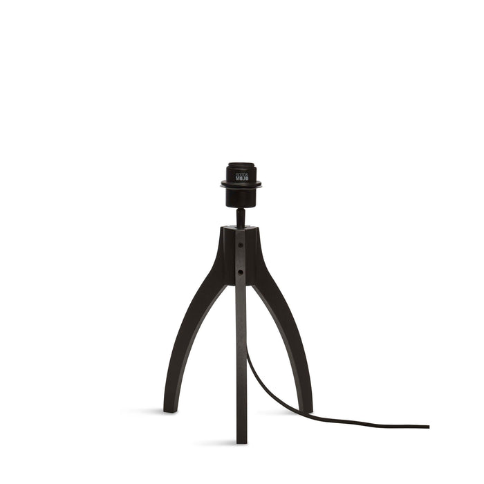 GOOD&MOJO Tafellamp Iguazu - Jute|Bamboe Zwart - Ø30x41cm