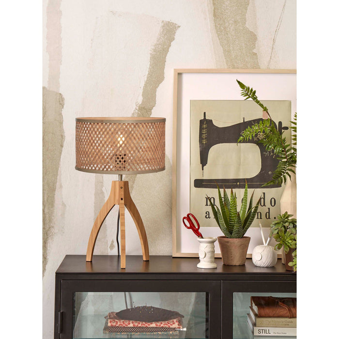 GOOD&MOJO Tafellamp Java - Bamboe - Ø18cm